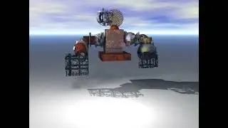 floating robot ((fast)) animation test