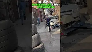 Er fl&uuml;chtet sogar in Handschellen vor der Polizei!