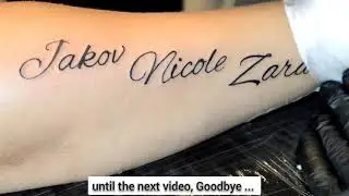 Tattoo Time lapse- Lettering Tattoo
