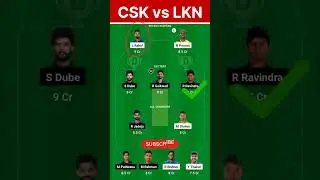 CSK vs LKN Dream11 Prediction #cricket #ipl2024 #CskvsLkn #shorts