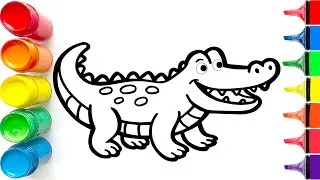 How to Draw a Cute Alligator | Easy Step by Step Tutorial