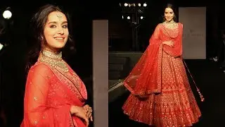 Shraddha Kapoor Ramp Walk for Anita Dongre at The Wedding Junction Show
