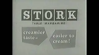 Stork Margarine, Lady At Table, Woman Cooking, TV Commercial 1964