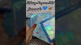 unboxing a little piece of blue calm 🦋💙 where butterflies meet paper&mdash; soul on paper, with love ✨🎨