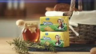Tasty breakfast honey and butter bread Cinematic video BiMilk Butter