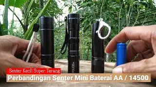 Komparasi 3 Senter Led Mini Super Terang Baterai AA 14500