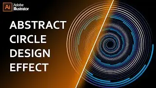 Abstract Circle Design Effect in Illustrator | Illustrator Tutorial