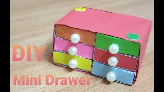 DIY Mini drawer from matchbox/ How to make mini drawer .