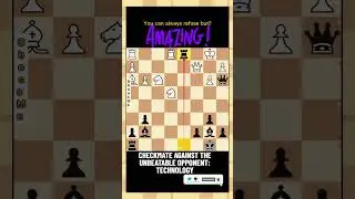 CHECKMATE AGAINST THE UNBEATABLE OPPONENT: TECHNOLOGY#chess #sports #today