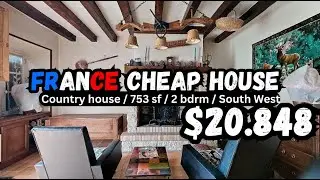 France cheap house  $20.848 🇫🇷 Bargain country house - 753 sf l 2 bedrm