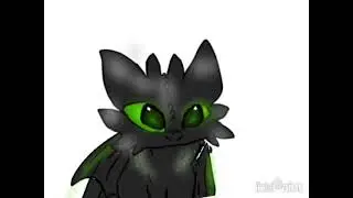 Wip animation  Female Night fury Meets toothless