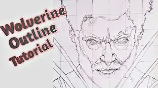 How to draw Wolverine | Outline Tutorial for beginners| Drawing Wolverine (Logan) | Marvel Character