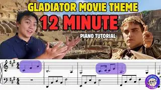 Honor Him - Gladiator Movie Theme STEP BY STEP Piano Tutorial