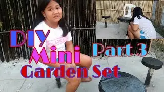 DIY MINI GARDEN SET USING NATIVE MATERIALS (PAINTING AND ROOFING)