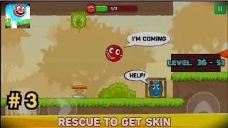 Red Ball 5 - Gameplay Walkthrough Part 3 - Levels 36-51 (iOS, Android)