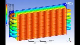 The Design - Ethylene Glycol + Water Liquid Through Car Radiator Cooling System | Ansys CFX