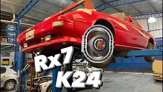 Mazda rx7 Swap k24 escape Inox+plenum❤️