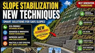 Slope stabilization new technique 🔥