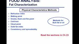 Food Analysis Lect 32 Nov 21 2018