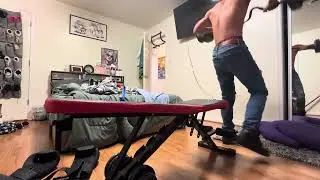 90lbs bp without a spotter 