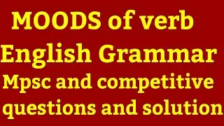 MOODS OF VERB English grammar