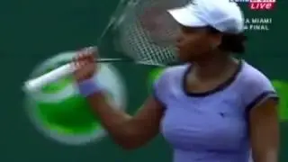 Serena Williams vs Justine Henin -  2008 Miami QF Highlights