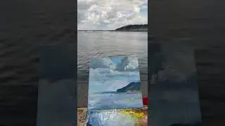 Облака над НН #живопись #art #картина #painting #пленэр #нн #pleinair #нижнийновгород