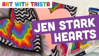 Jen Stark Inspired Chalk Drippy Heart Art Tutorial - Art With Trista