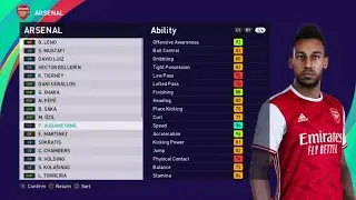 eFootball PES 2021 - ARSENAL Player Ratings