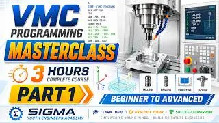 Learn VMC Programming in 3 Hours | Complete CNC Milling Tutorial Part 1