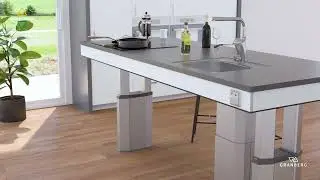 Height Adjustable Kitchen Island &ndash; CENTERLIFT 9600 | Ergonomic & Accessible Worktop System