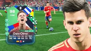 ПОЛНОСТЬЮ ОБНОВЛЕННЫЙ 98 ПУТЬ К СЛАВЕ ДАНИ ОЛМО НЕВЕРОЯТЕН В EA FC 24!!