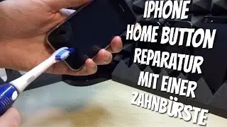 iPhone Home Button ohne Werkzeug reparieren mit einer elektr. Zahnb&uuml;rste - So geht's - We fix it