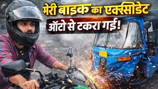 My Dominar 400 crash 2 lakh 🫣ka nuksan ho gya galti keski thi 😤🤕 bike vs ev bajaj ev auto crash 💥 
