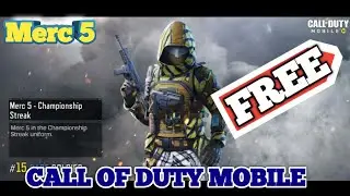 HOW TO GET MERC 5 CHAMPIONSHIP STREAK FREE IN CALL OF DUTY | CODM | JB HUNTERS