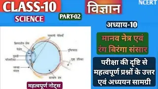 वार्षिक परीक्षा 2025-26|Manav netr evam rang biranga sansar question answer|Class 10 science|भाग 2