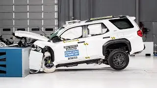 2025 Toyota 4Runner updated moderate overlap IIHS crash test
