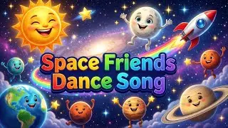  🚀🌙🪐🌟🌍🌕Space Friends Dance Song | Sun, Moon, Stars & Planets Dancing | Kids Cartoon 3D Animation