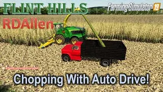 Измельчаете кукурузу с помощью AutoDrive?! | E46 Flint Hills | Farming Simulator 19