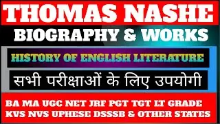 Thomas Nashe biography and works