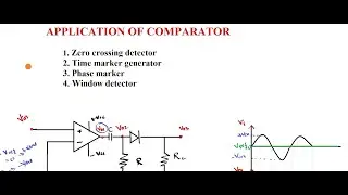 Application of comparator using op-amp