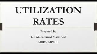 'Utilization Rates' (Health Indicator 6)
