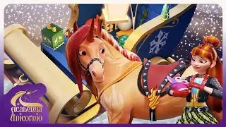 Solsticio de invierno en la Academia Unicornio | ¡Los regalos perdidos, Dwerpin, Val y el trineo!
