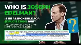 CONSPIRACY OR FACT?!?! | Is Joseph Edelman the Mastermind Behind $DRUG's Meteoric Rise?