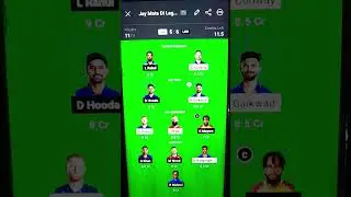 #CSK Vs LKN Dreamc 11  team