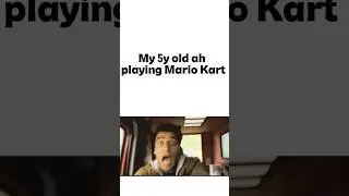 My 5y old ah playing Mario Kart #funny #relatable #mariokart #memes #moonknight