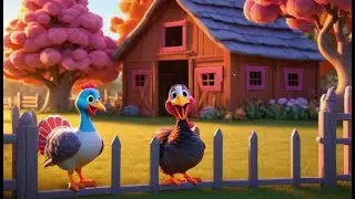Turkey Feathers Go Gobble Gobble Gobble 🦃 | Nursery Rhymes for Kids & Baby Songs