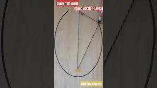 Conic Section-Ellipse ||Class 11th Math #shortvideo #math #ellipse #class #coaching #mathway #shorts