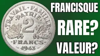 Pièces RARES de 2 FRANCS FRANCISQUE 1943 !