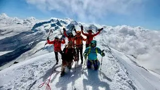 Summiting the Breithorn(4,167 m) in the Swiss Alps